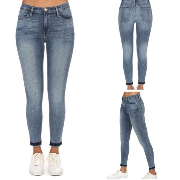 Frame Denim Le High Skinny Jeans In Langstone - Picture 1 of 3